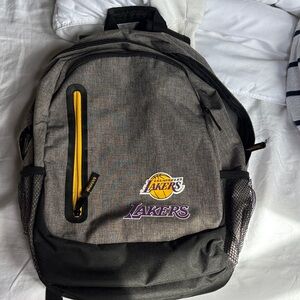 Lakers Black and Gray Backpack